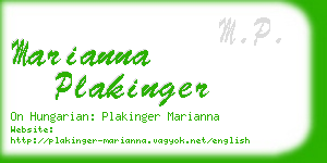 marianna plakinger business card